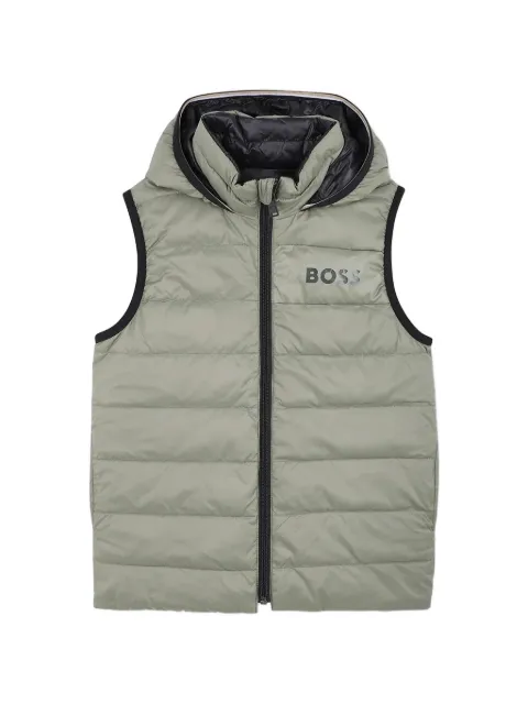 BOSS hooded quilted jacket