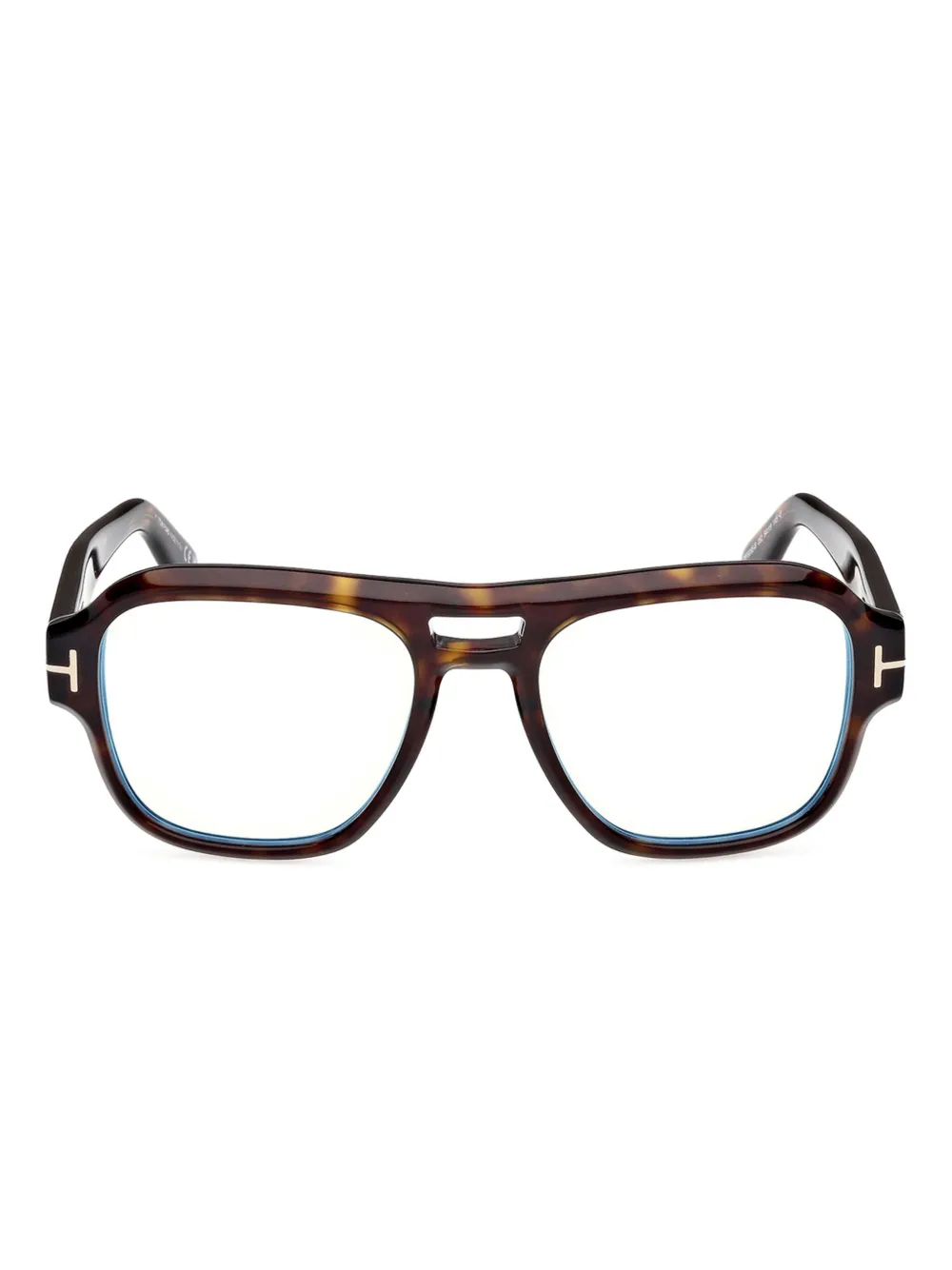 TOM FORD Eyewear tortoiseshell pilot-frame glasses - ブラウン TOM FORD Eyewear tortoiseshell pilot-frame glasses - ブラウン