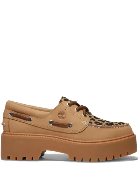 Timberland leopard-print loafers