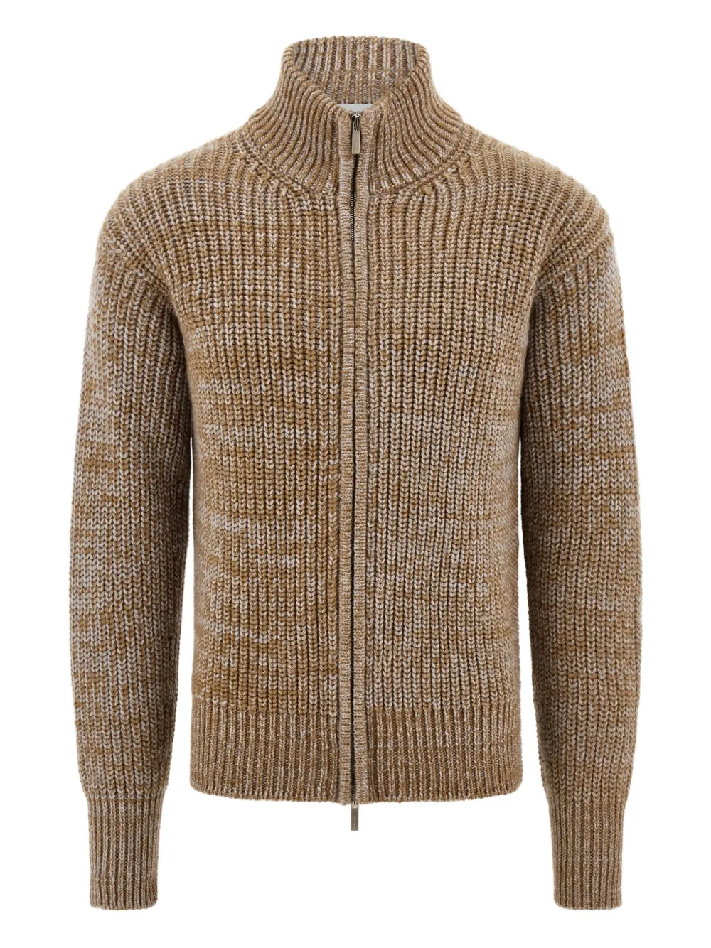 Ferragamo Cardigan a collo alto - Marrone