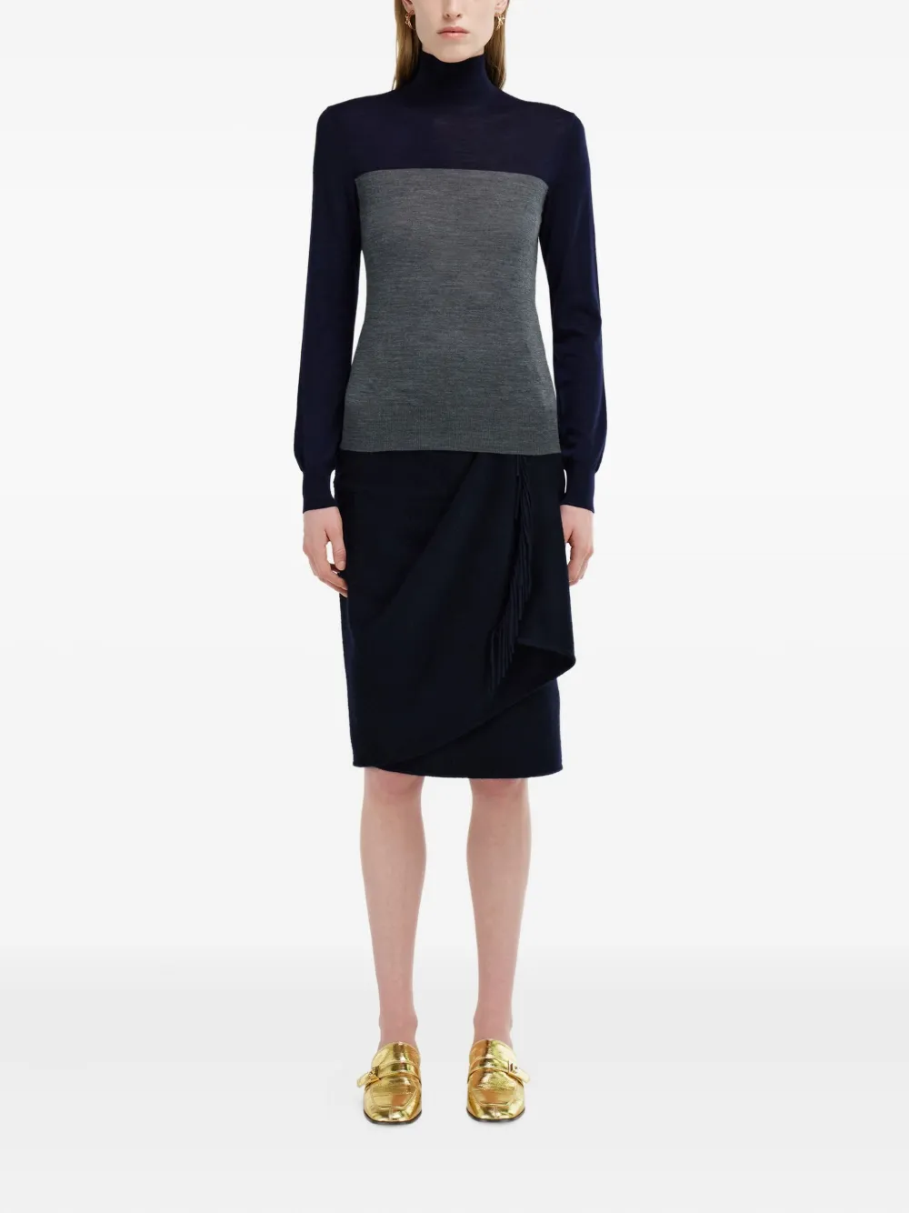 Ferragamo colour-block high-neck sweater | Knitted Sweaters | Image 2