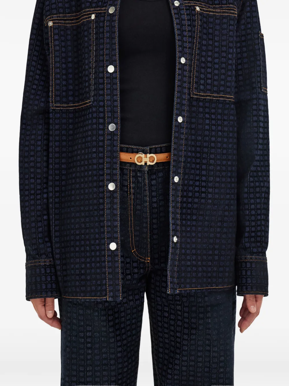 Gancini fixed belt