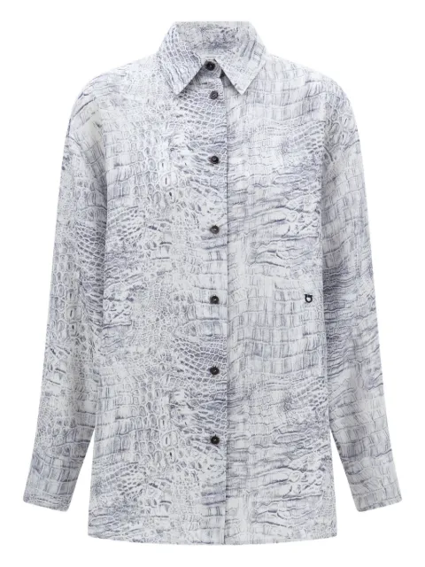 Ferragamo camisa de georgette