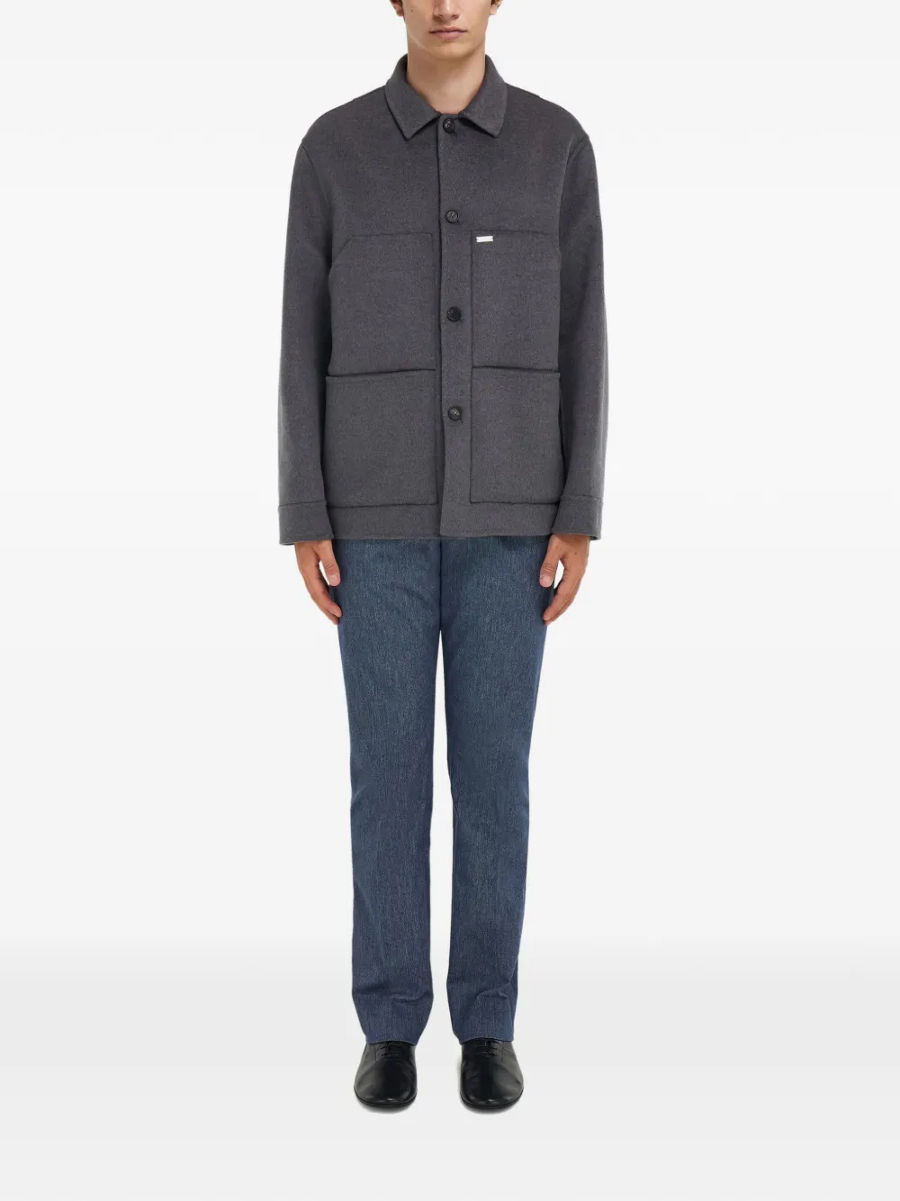 Ferragamo button patch shirt jacket | シャツジャケット | Image 2