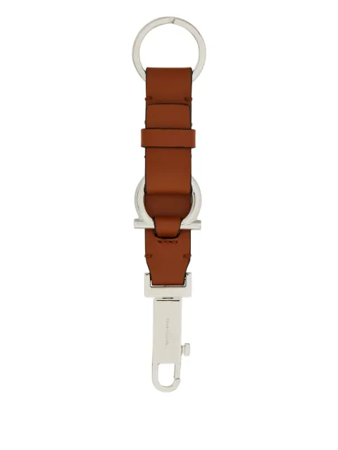 Ferragamo leather Gancini strap keyring