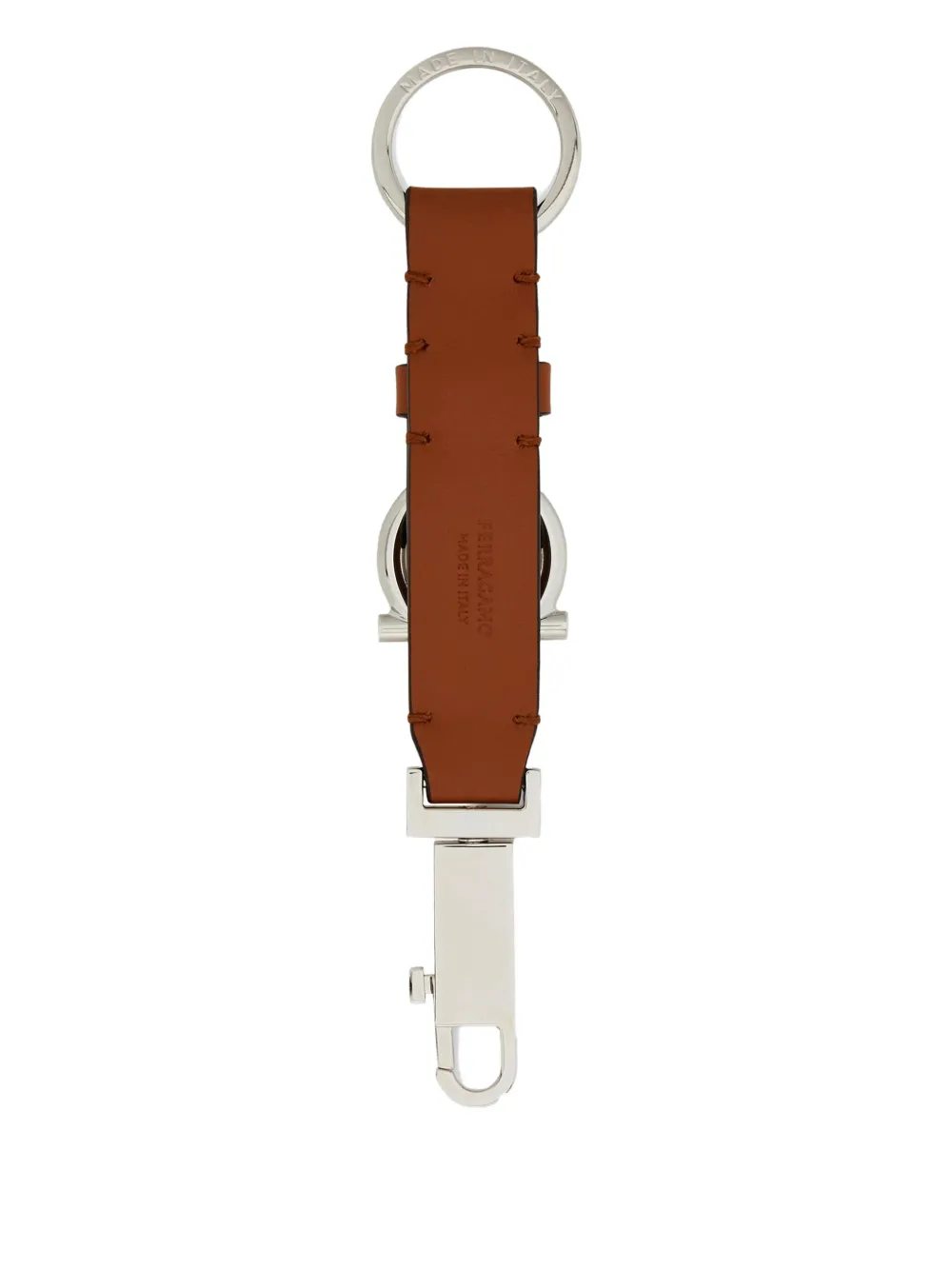 Ferragamo leather Gancini strap keyring | Image 2