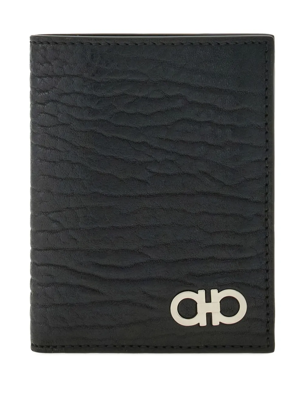 Ferragamo textured Gancini card holder | Black | Image 1