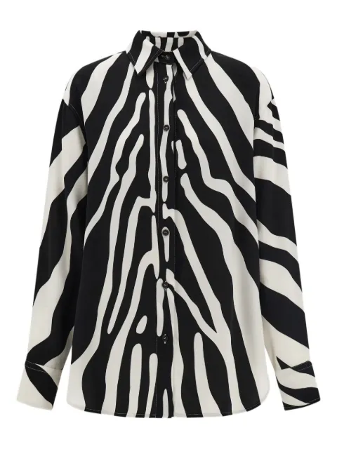 Ferragamo zebra-print long-sleeves shirt
