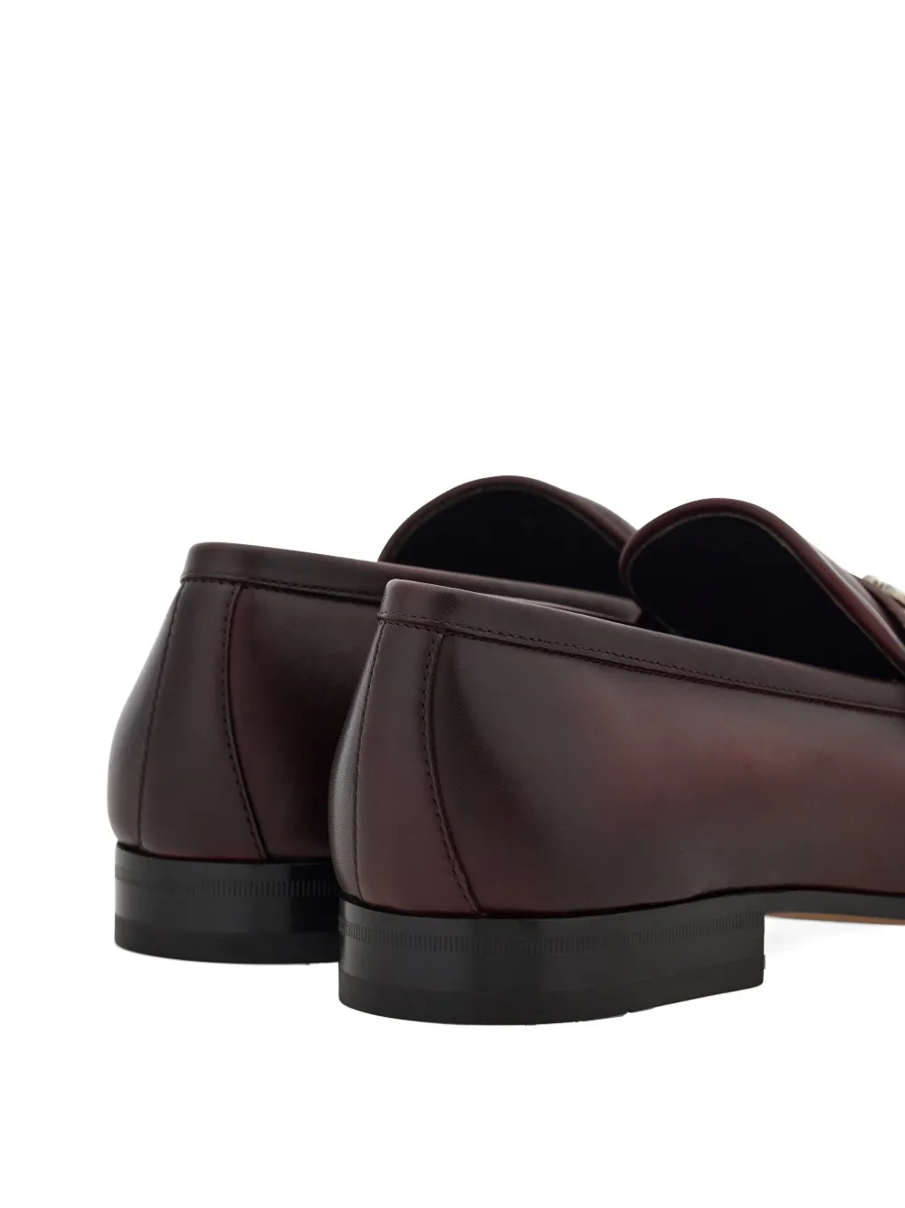 Ferragamo Loafers met gancini-detail Bruin