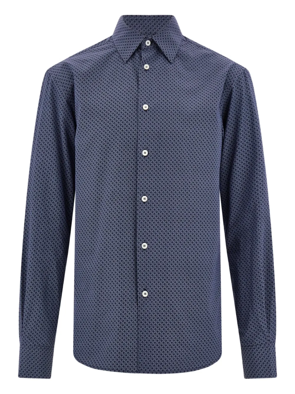 Ferragamo Camicia con monogramma - Blu