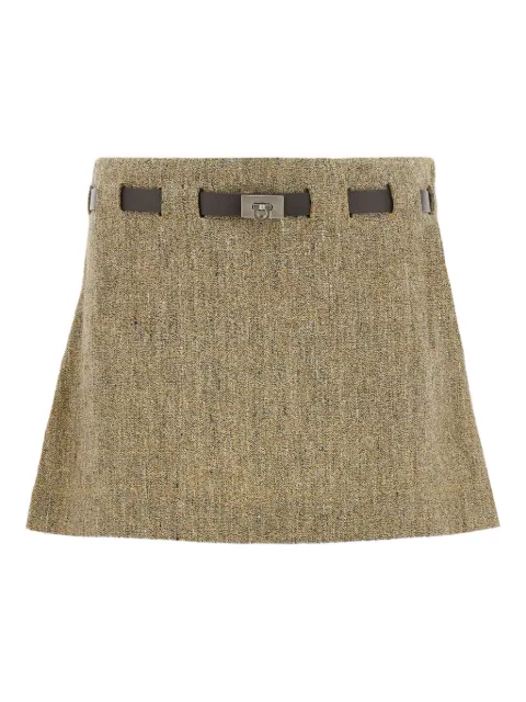 Ferragamo Gancini-buckle pleated mini skirt