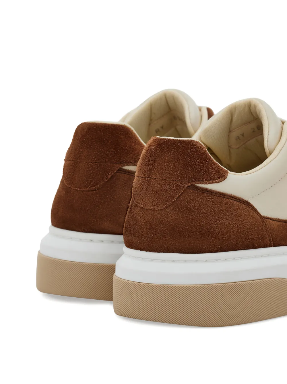 Ferragamo Gancini suède low-top sneakers Beige