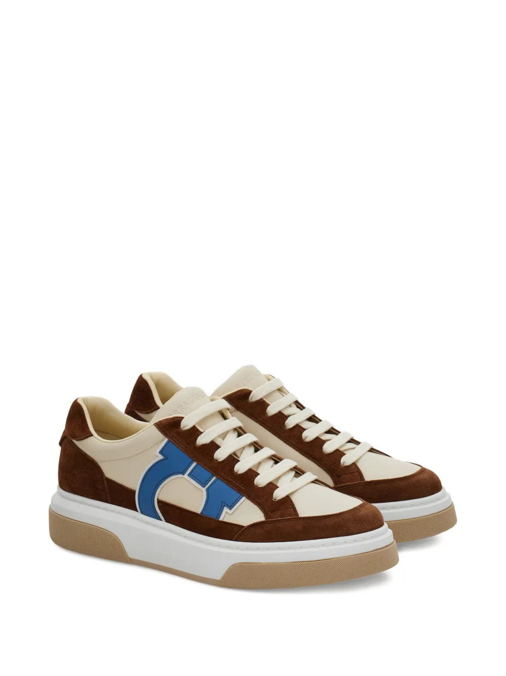 Ferragamo suede gancini low-top trainer | Low-Tops | Image 2