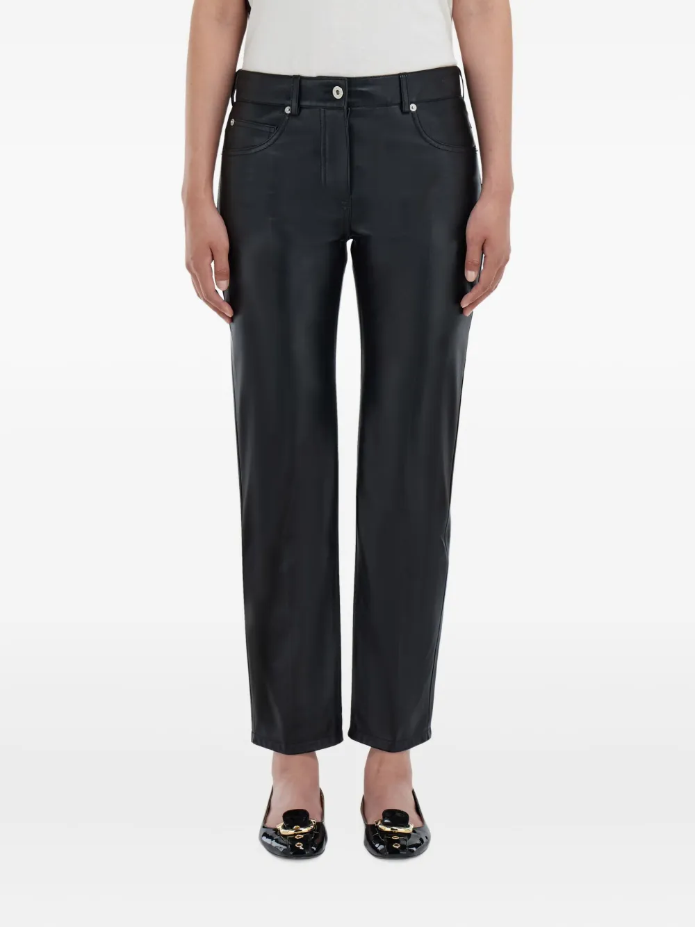 Ferragamo Nappa broek met vijf zakken Zwart