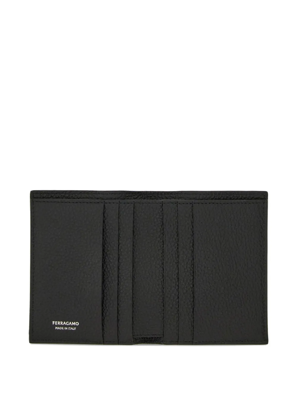 Ferragamo Gancini portemonnee met reliëf Zwart