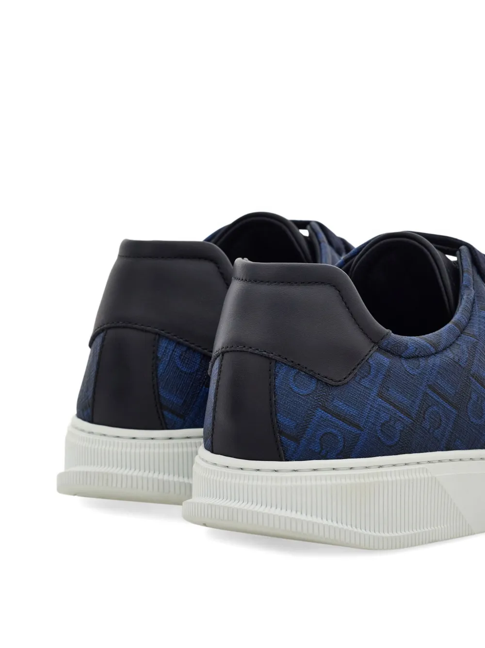 Ferragamo Sneakers met monogram-logo Blauw