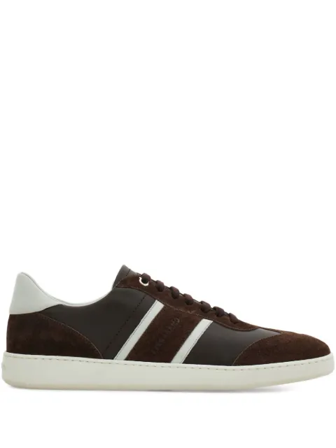 Ferragamo suede panelled sneakers