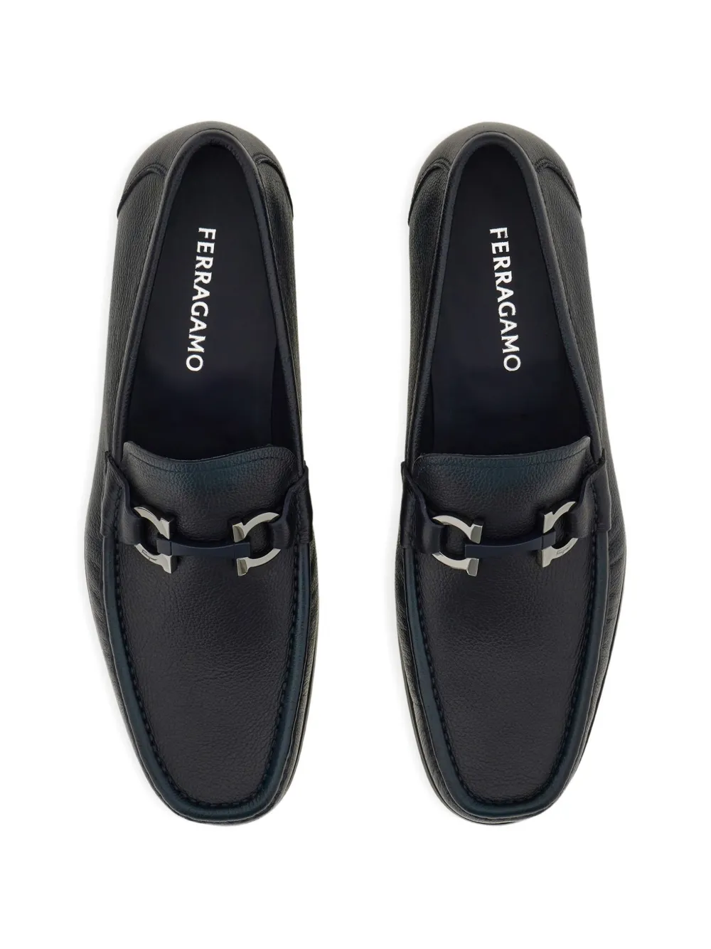 Ferragamo Loafers met Gancini gesp Blauw