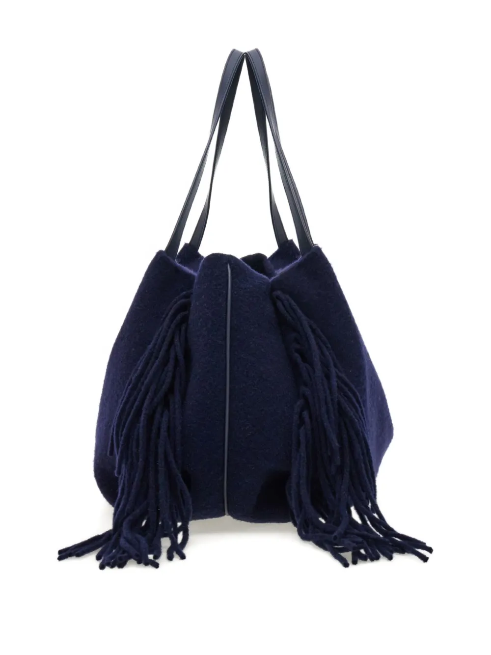 Ferragamo Grote shopper verfraaid met franje Blauw