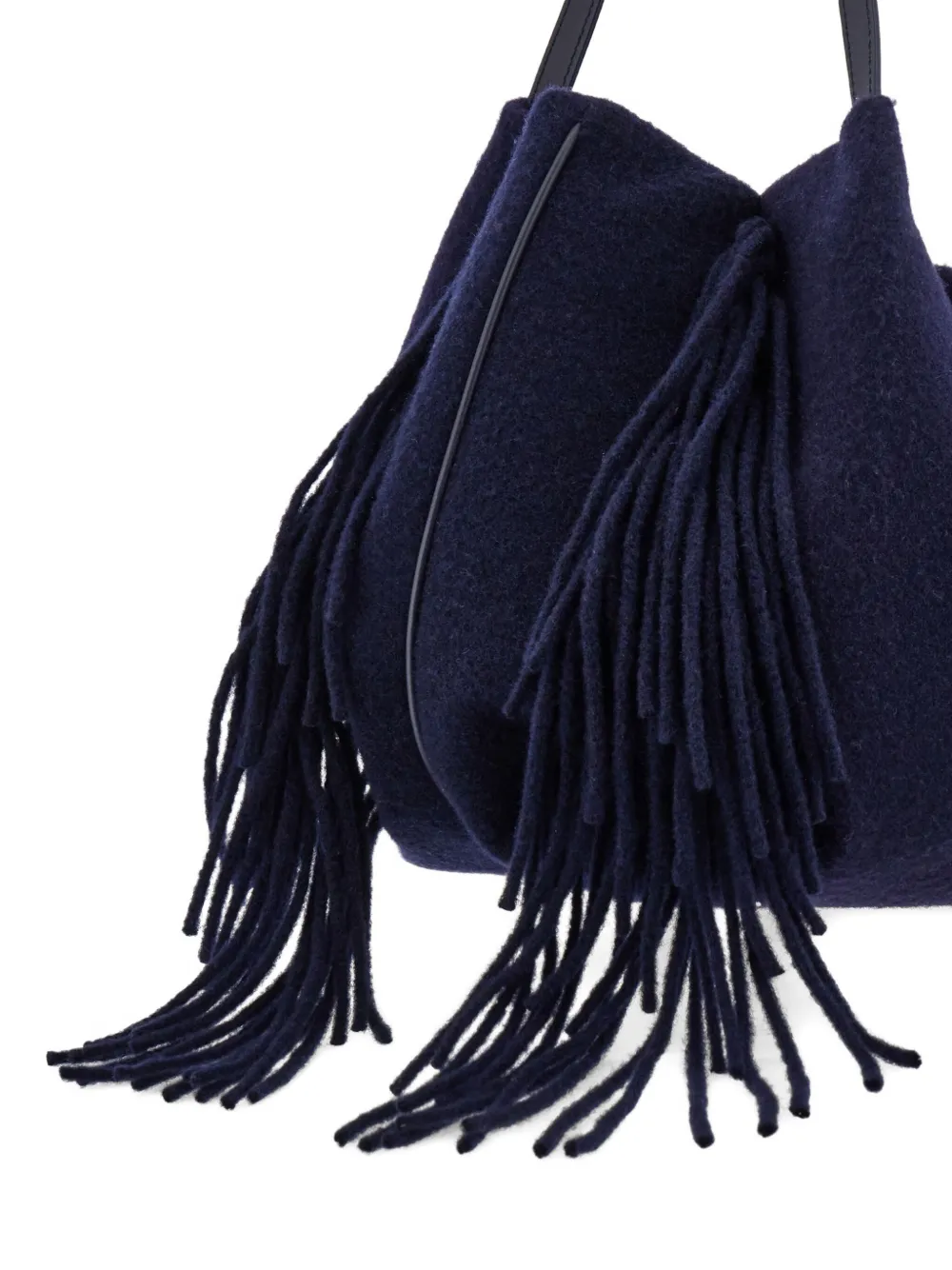Ferragamo Grote shopper verfraaid met franje Blauw