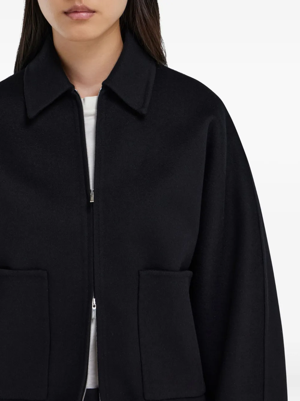 Ferragamo Cropped bomberjack Zwart