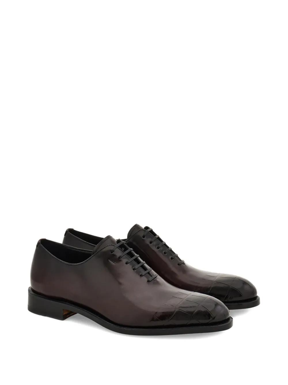 Ferragamo crocodile print tramezza oxford shoes | Oxford Shoes | Image 2