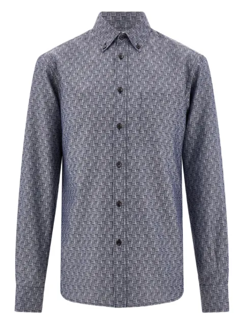 Ferragamo monogram button-down shirt
