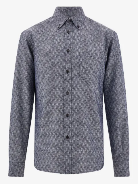 Ferragamo chemise à motif monogrammé