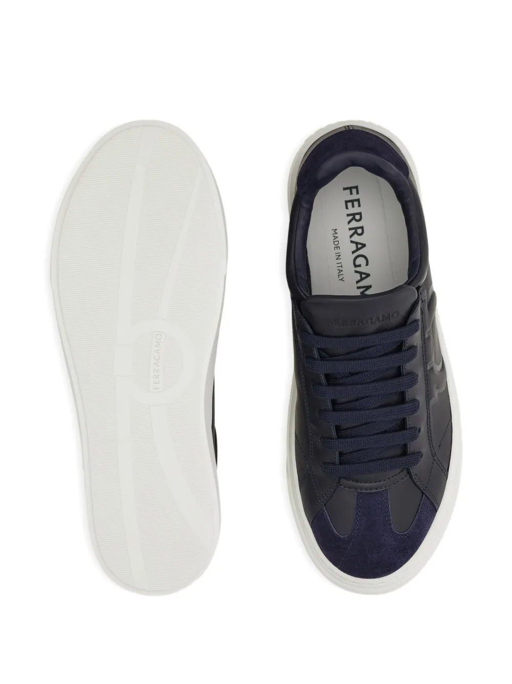 Ferragamo lace-up fastening sneakers Blauw