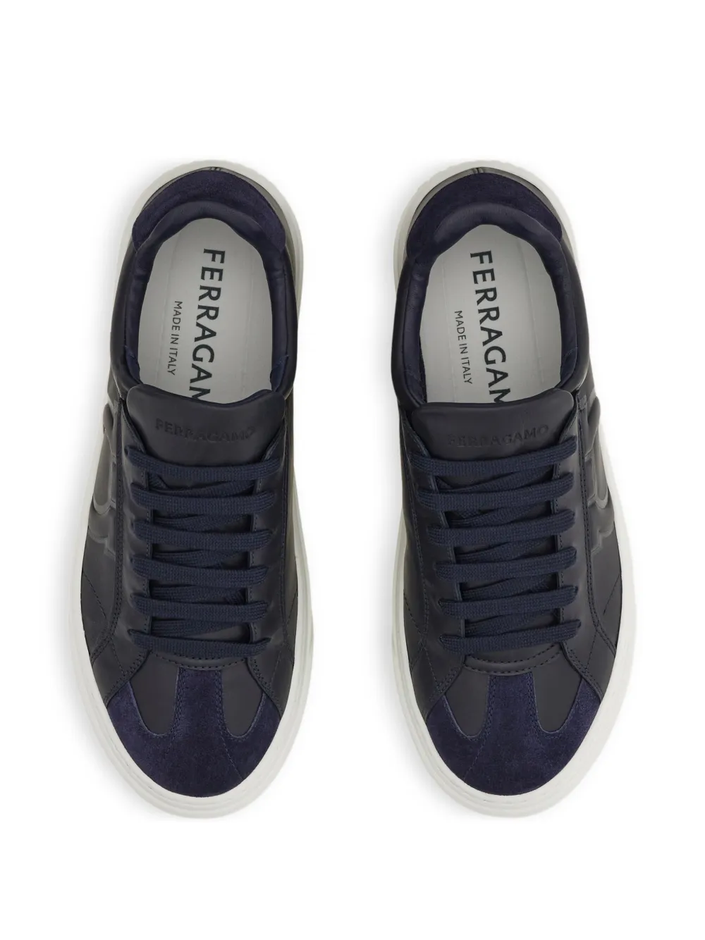 Ferragamo lace-up fastening sneakers Blauw