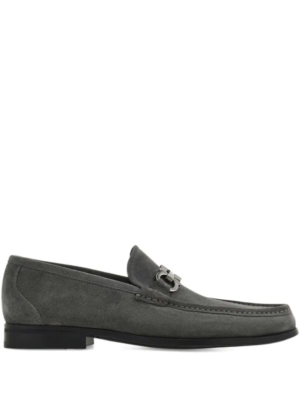 Ferragamo Leather Loafer, Grey Ferragamo Leather Loafer – Bluefly main image 3