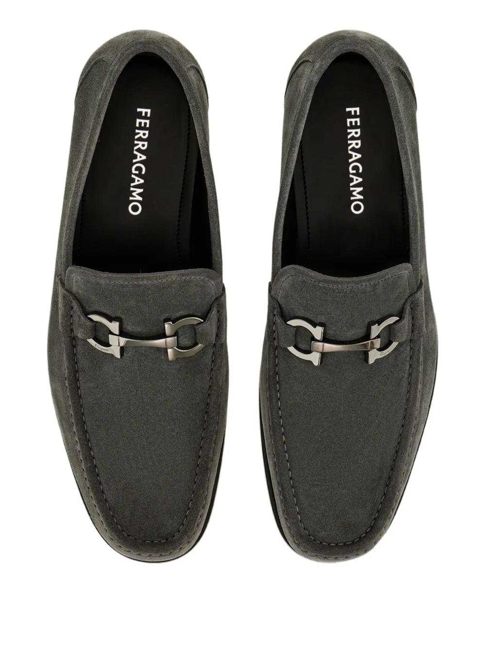 Ferragamo Loafers met Gancini-gesp Grijs