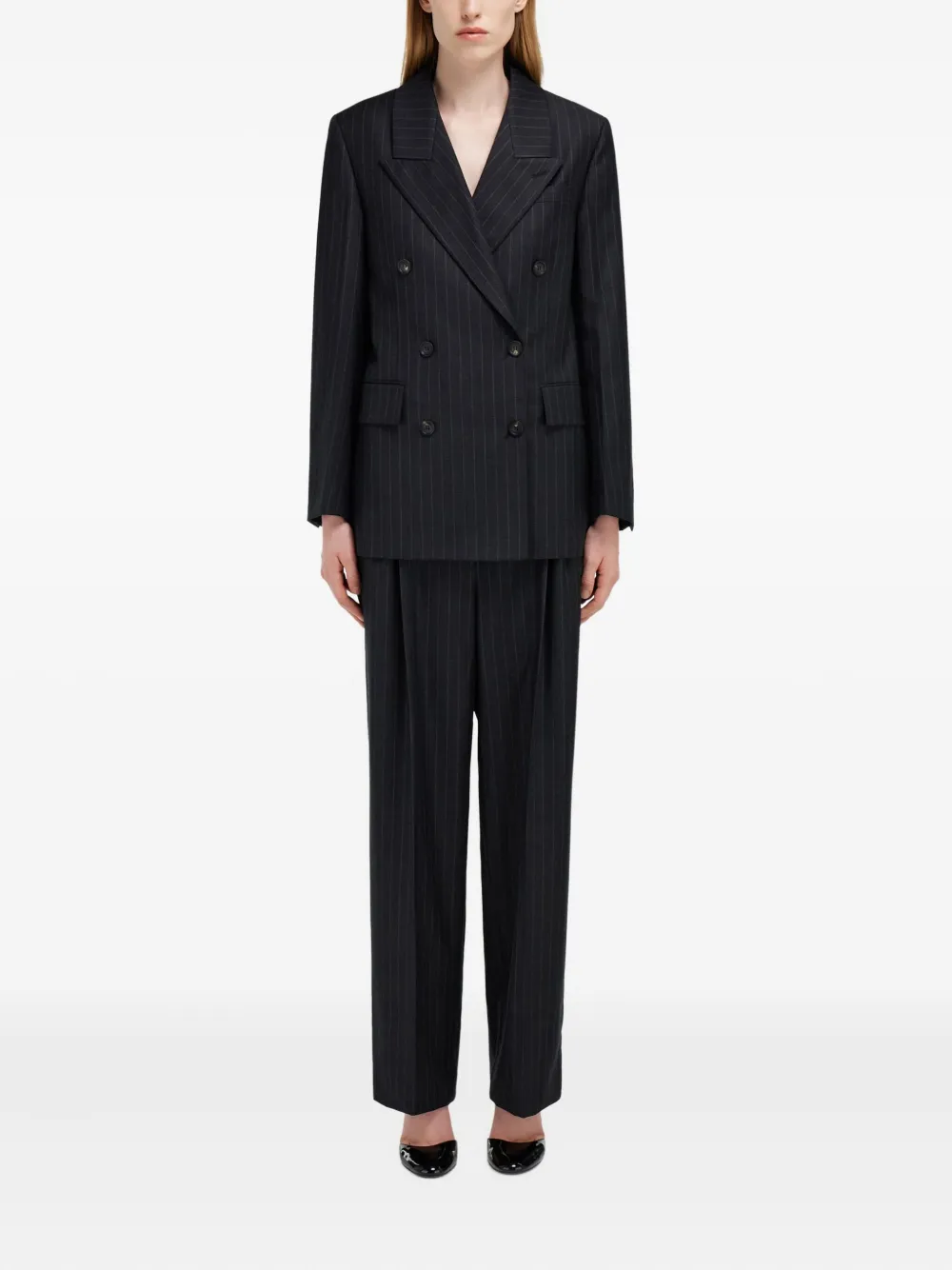 Ferragamo pinstripe double-breasted blazer | Blazers | Image 2