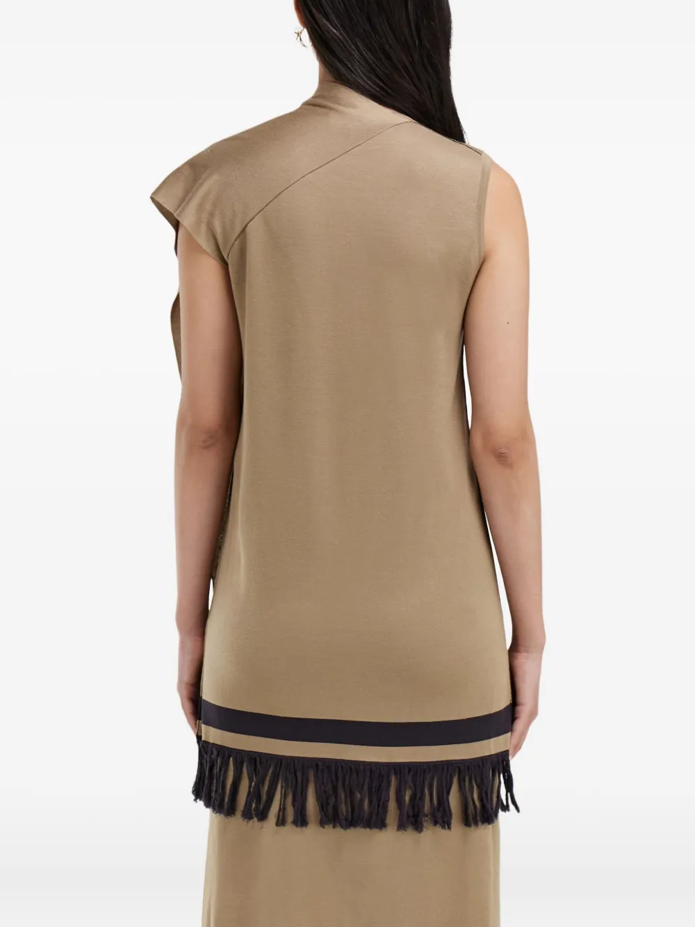 Ferragamo Mini-rok met franje Beige