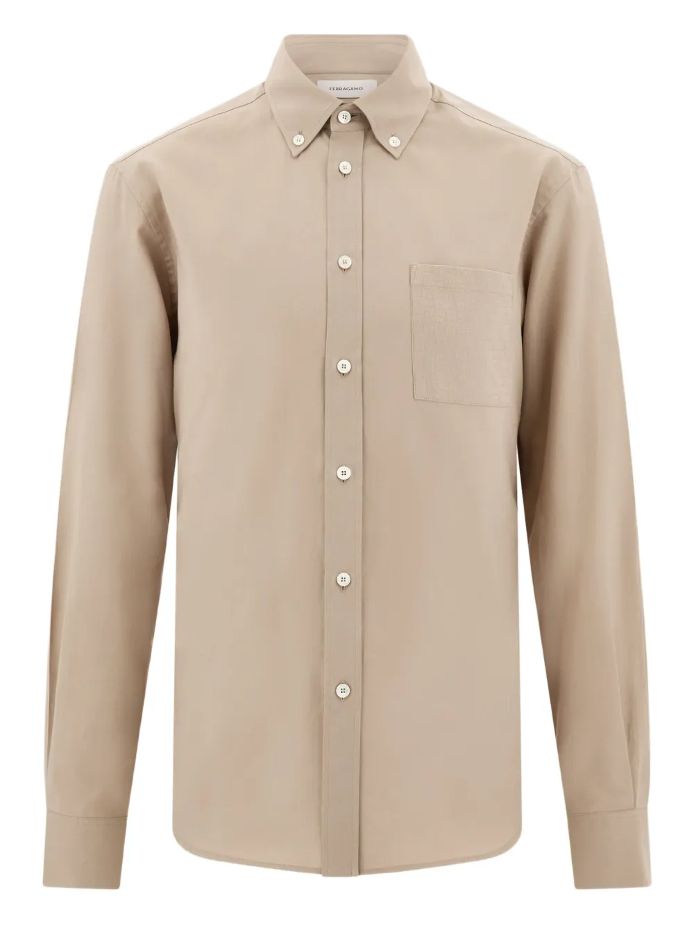 Ferragamo Camicia con taschino - Toni neutri