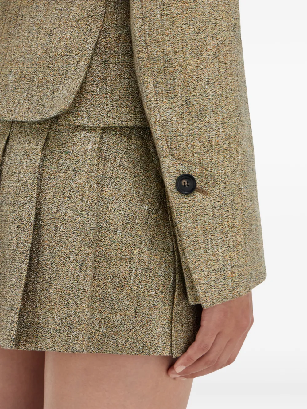 Ferragamo Blazer met enkele rij knopen Beige