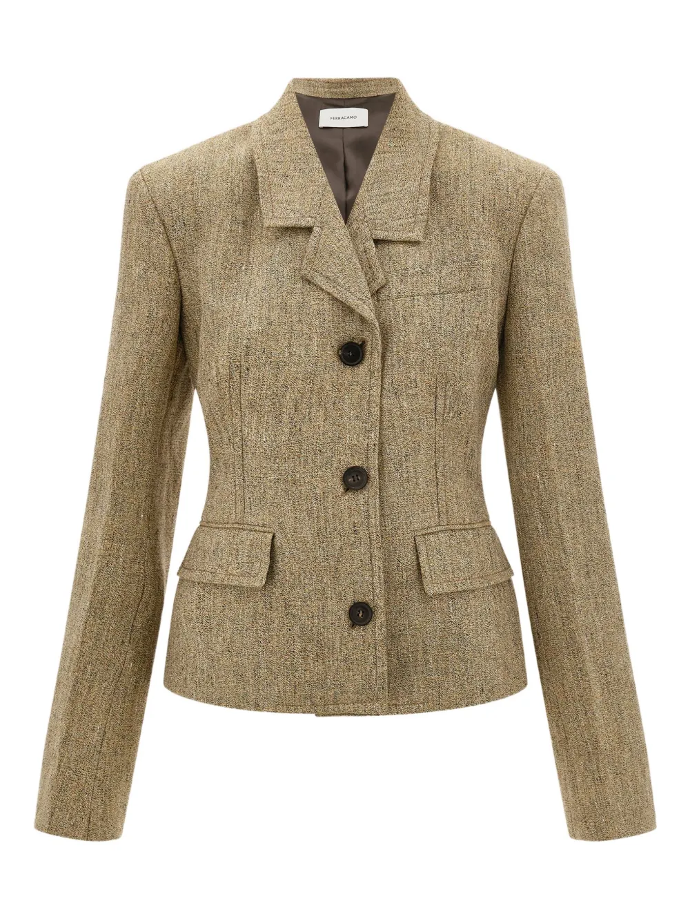 Ferragamo flap-pockets single-breasted blazer | Neutrals | Image 1