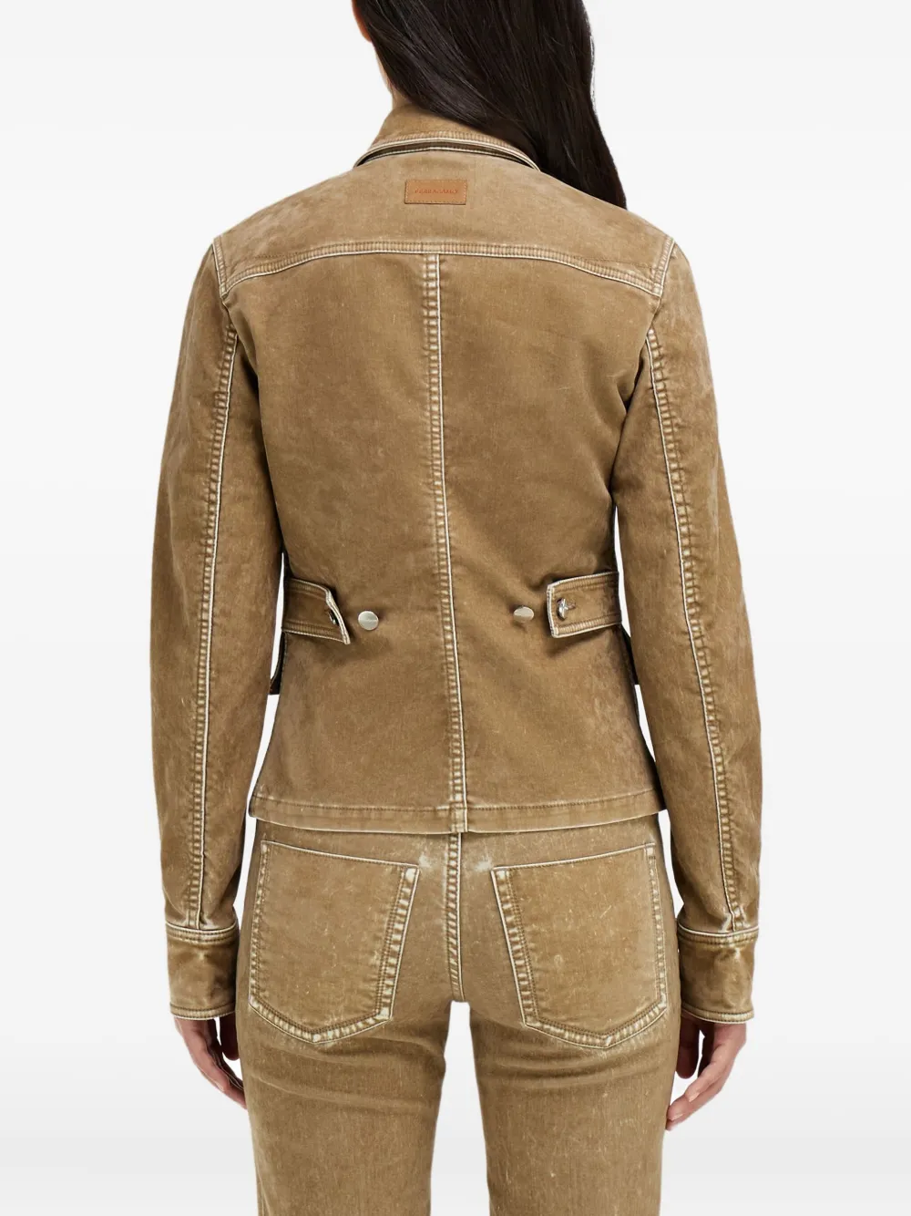 Ferragamo Jack met klepzak Bruin