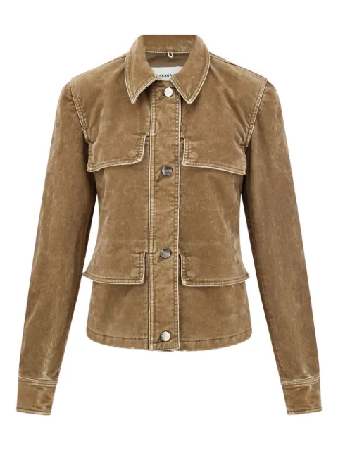 Ferragamo chamarra con bolsillos y solapa