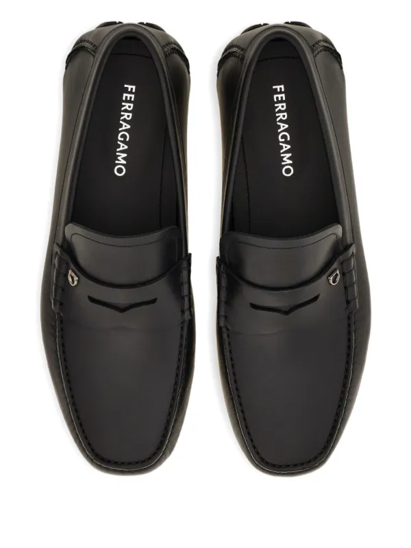 Ferragamo ガンチーニ ローファー | ブラック | FARFETCH JP