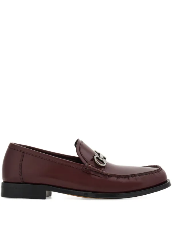 Ferragamo ガンチーニ レザーローファー | レッド | FARFETCH JP