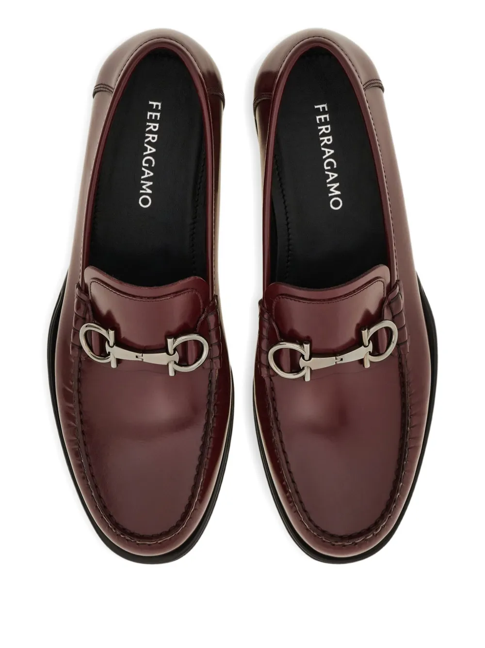 Ferragamo Gancini leren loafers Rood