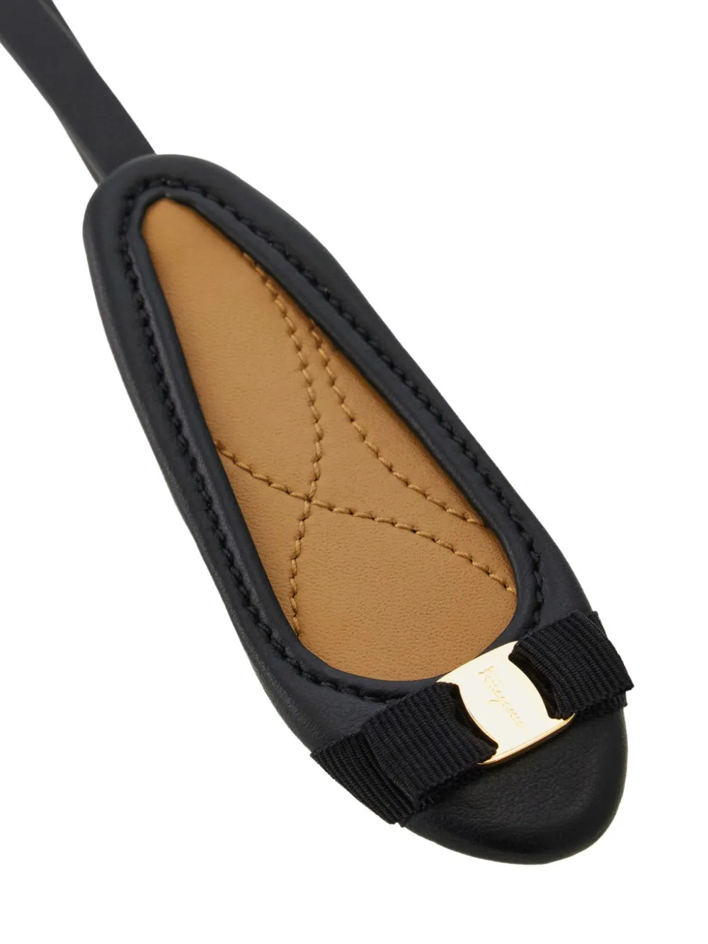 Ferragamo Varina grosgrain bedel met strik Zwart
