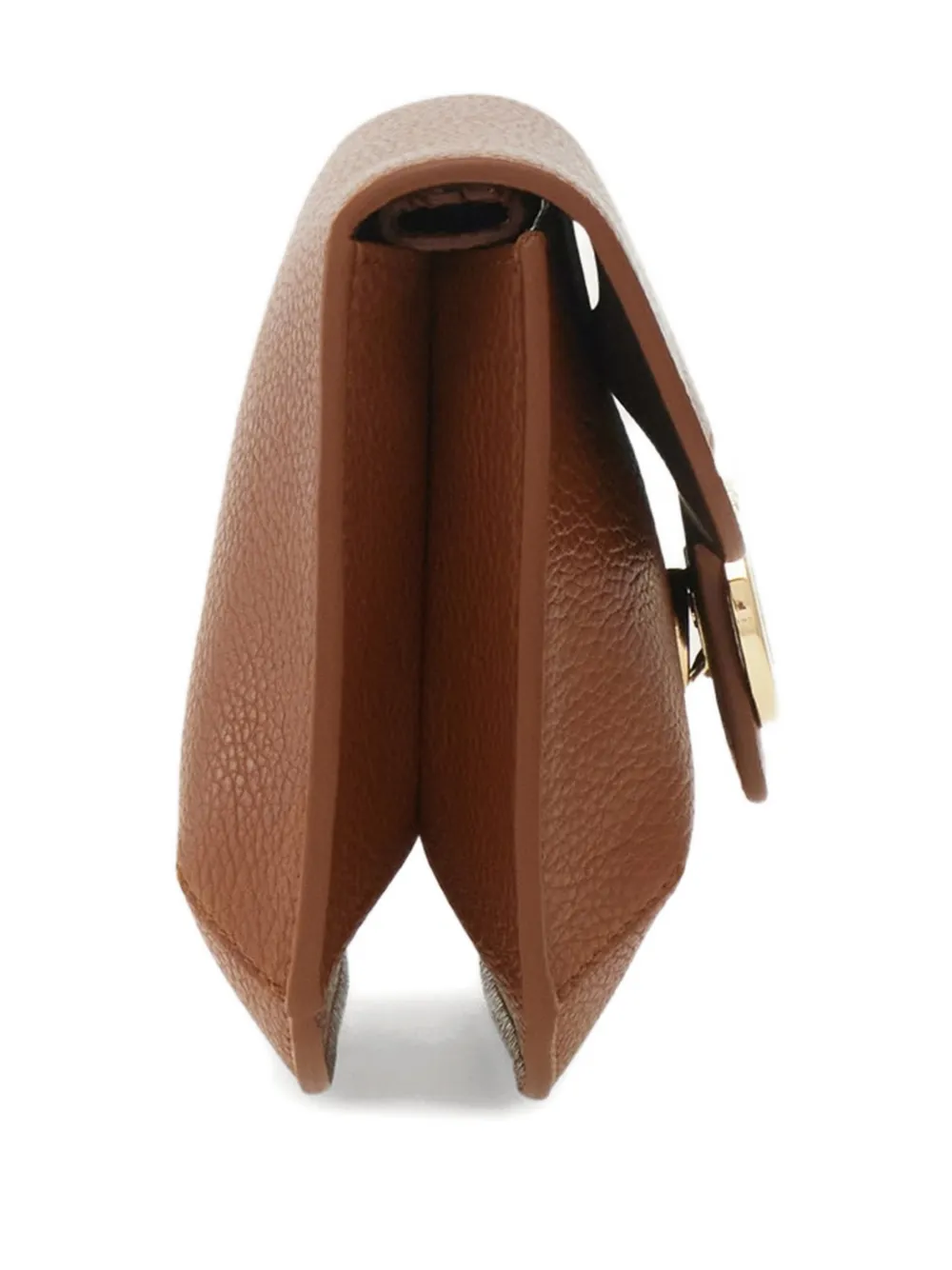 Ferragamo Double Gancini Mini Leather Shoulder Bag In Brown