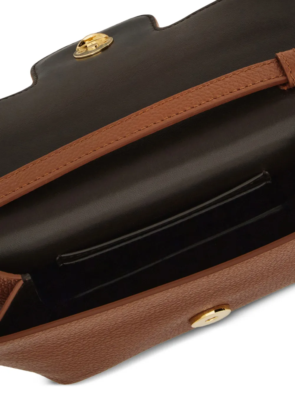 Ferragamo Gancio kleine tas met gesp Bruin