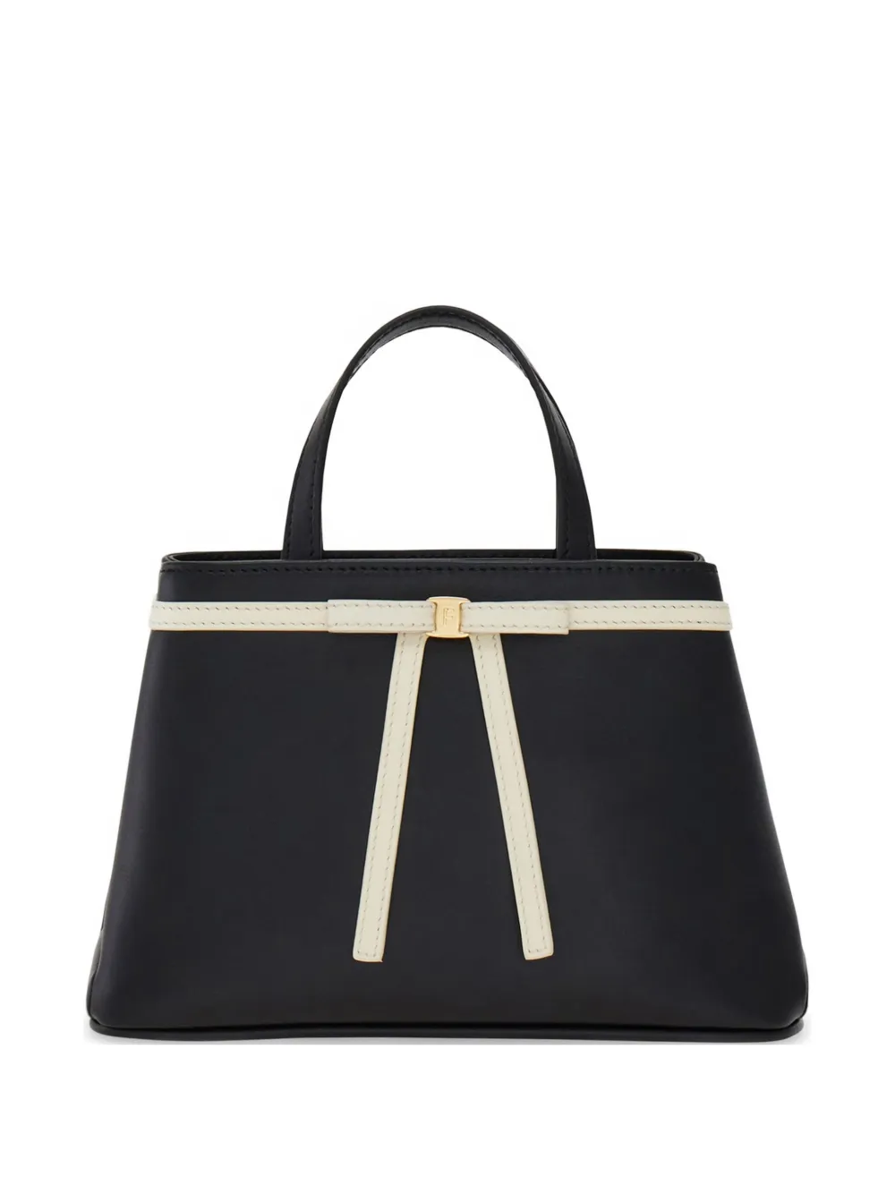 Ferragamo mini bow top handle - Black