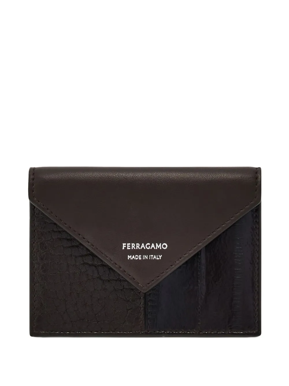 Ferragamo Portacarte a busta - Marrone