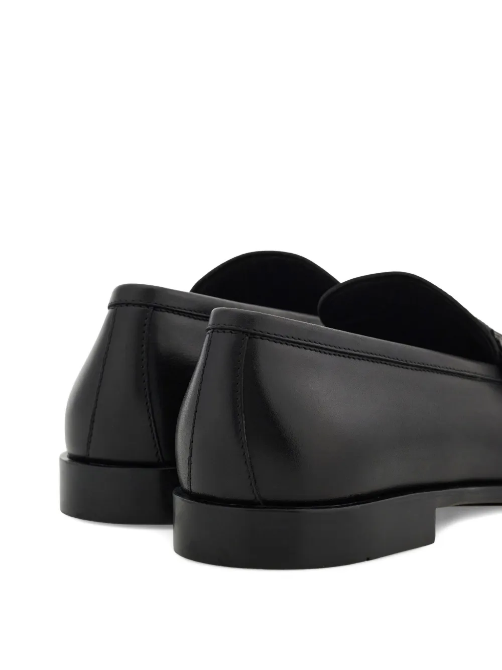 Ferragamo Gancini-buckle Loafers In Black