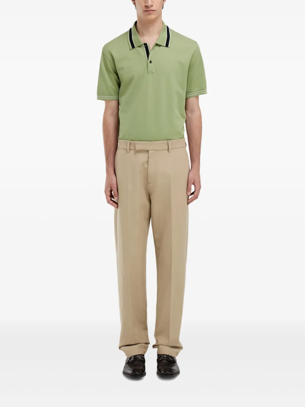Ferragamo Poloshirt met geborduurd logo - Groen
