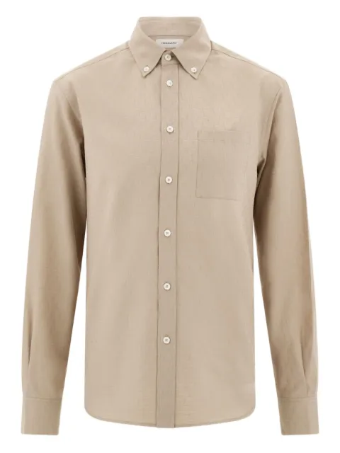 Ferragamo monogram button-down shirt